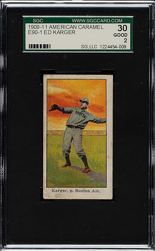 1909-1911 E90-1 American Caramel Ed Karger SGC GOOD 30