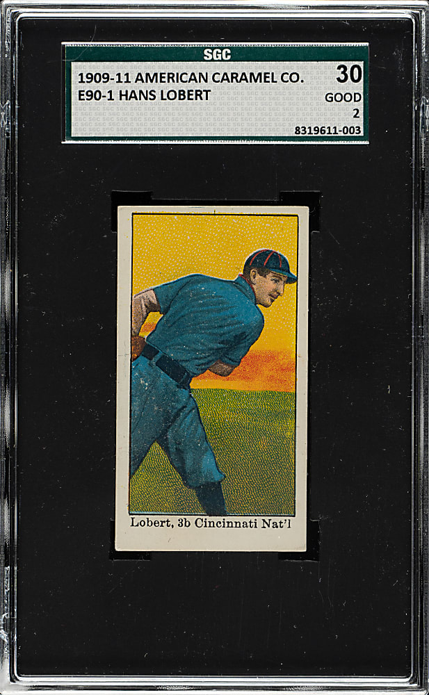 1909-1911 E90-1 American Caramel Hans Lobert SGC GOOD 30