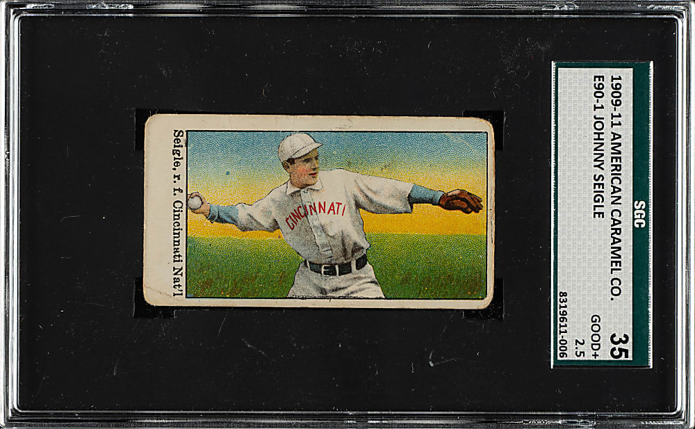 1909-1911 E90-1 American Caramel Johnny Seigle SGC GOOD+ 35