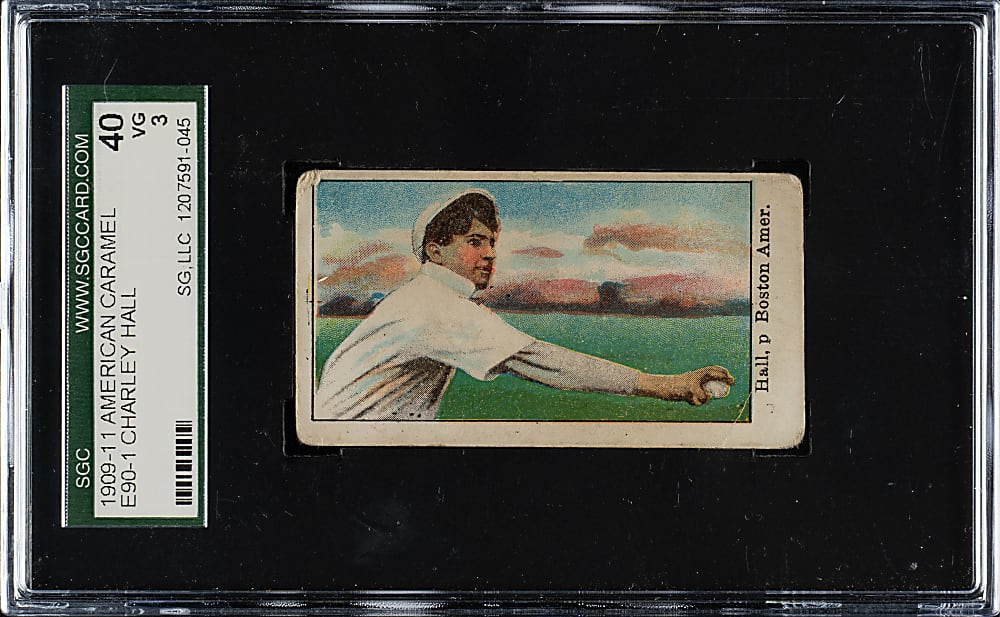 1909-1911 E90-1 American Caramel Charles Hall SGC VG 40