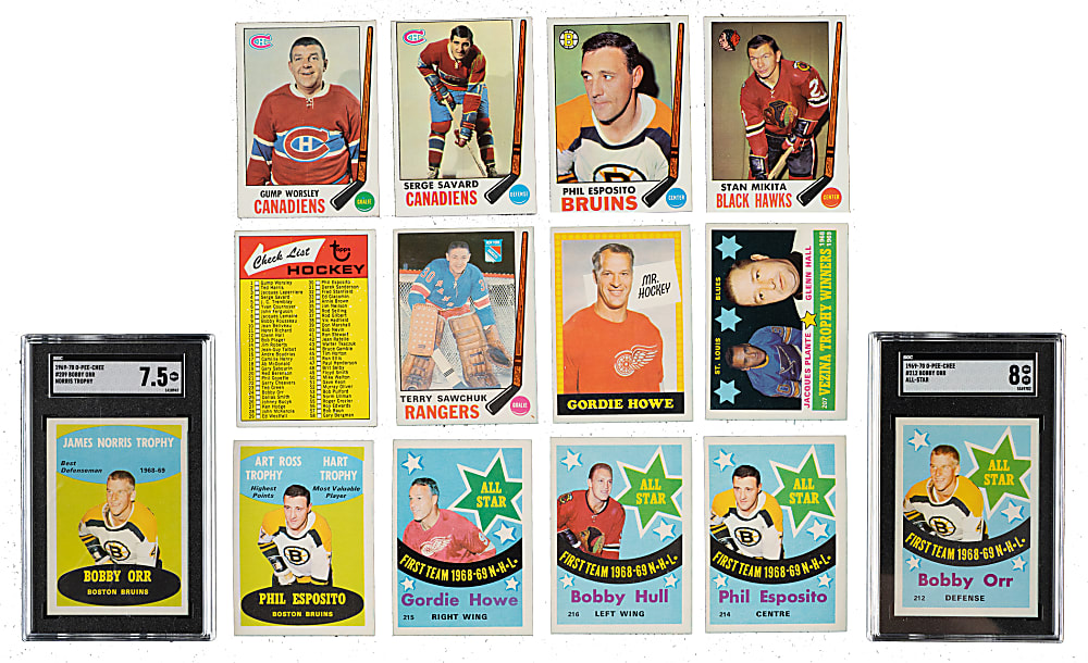 High-Grade 1969-1970 Topps Hockey Complete Set (132) Plus O-Pee-Chee Second Series Complete Set (#133-231)