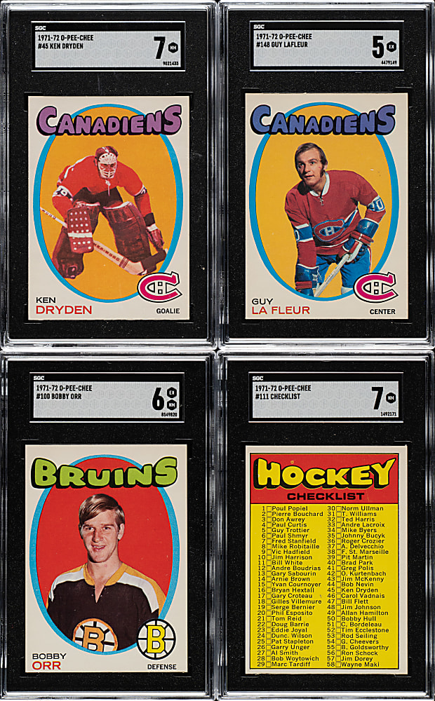 High-Grade 1971-1972 O-Pee-Chee Hockey Complete Set (264) Plus Complete Story Booklets Set (24)