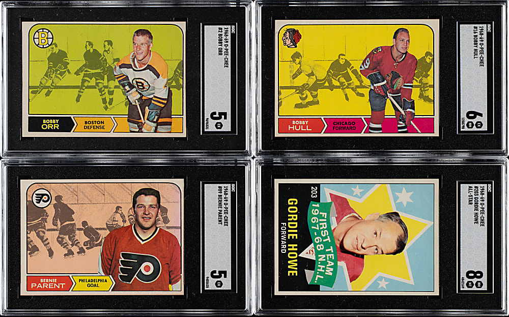 1968-1969 O-Pee-Chee Hockey Complete Set (216) and Puck Stickers Complete Set (22)