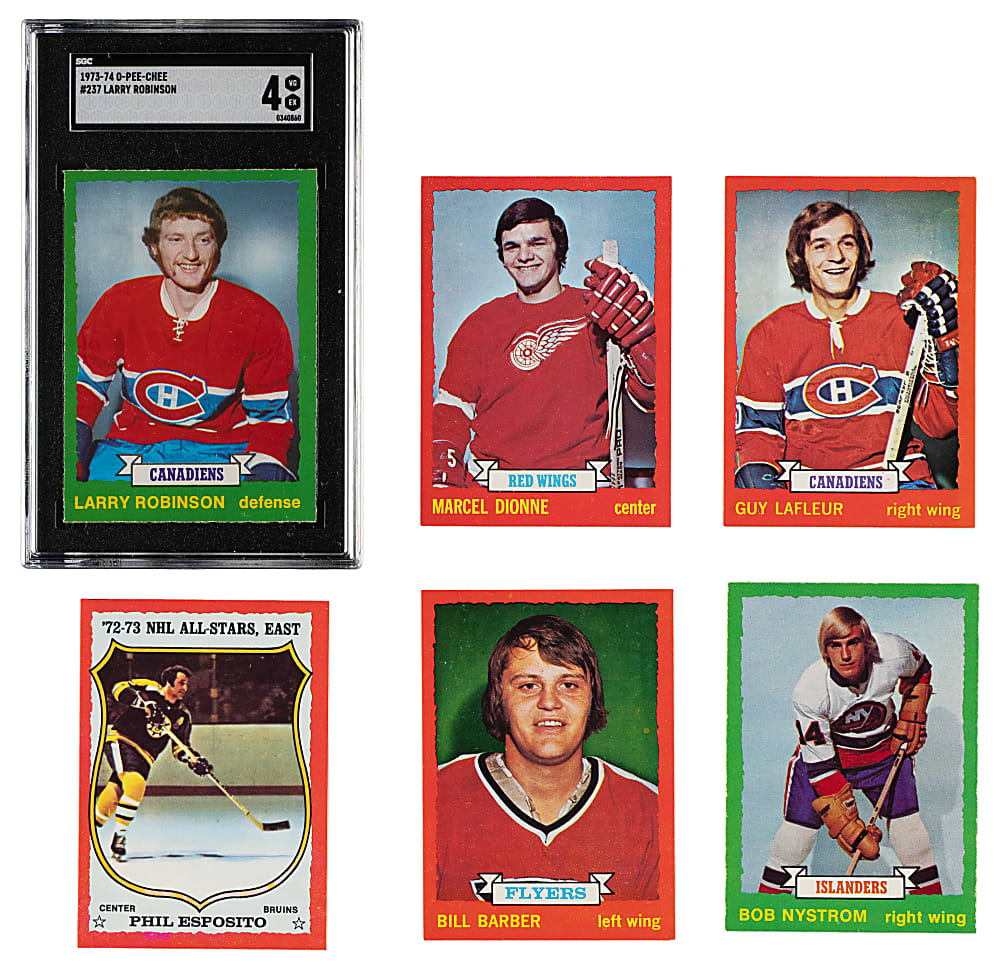 1973-1974 O-Pee-Chee Hockey Complete Set (264) Plus Team Crest Set (17) and Team Rings Set (17)