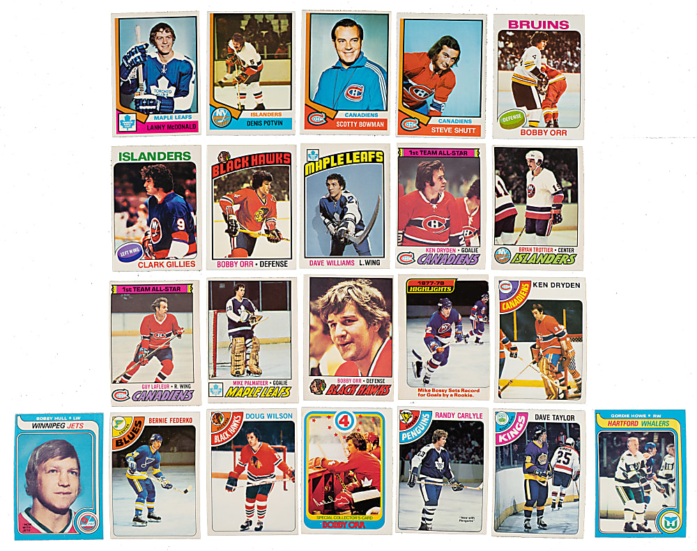 1974 to 1979 O-Pee-Chee Hockey Complete and Near-Complete Set Collection (6 Sets, 2,375 Cards)