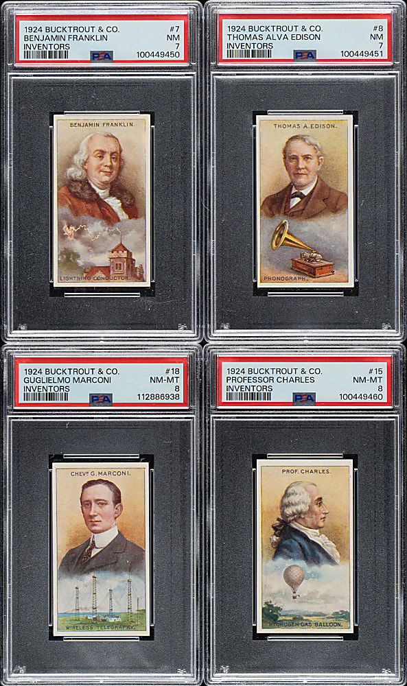 1924 Bucktrout & Co. "Inventors" PSA-Graded Complete Set (20)