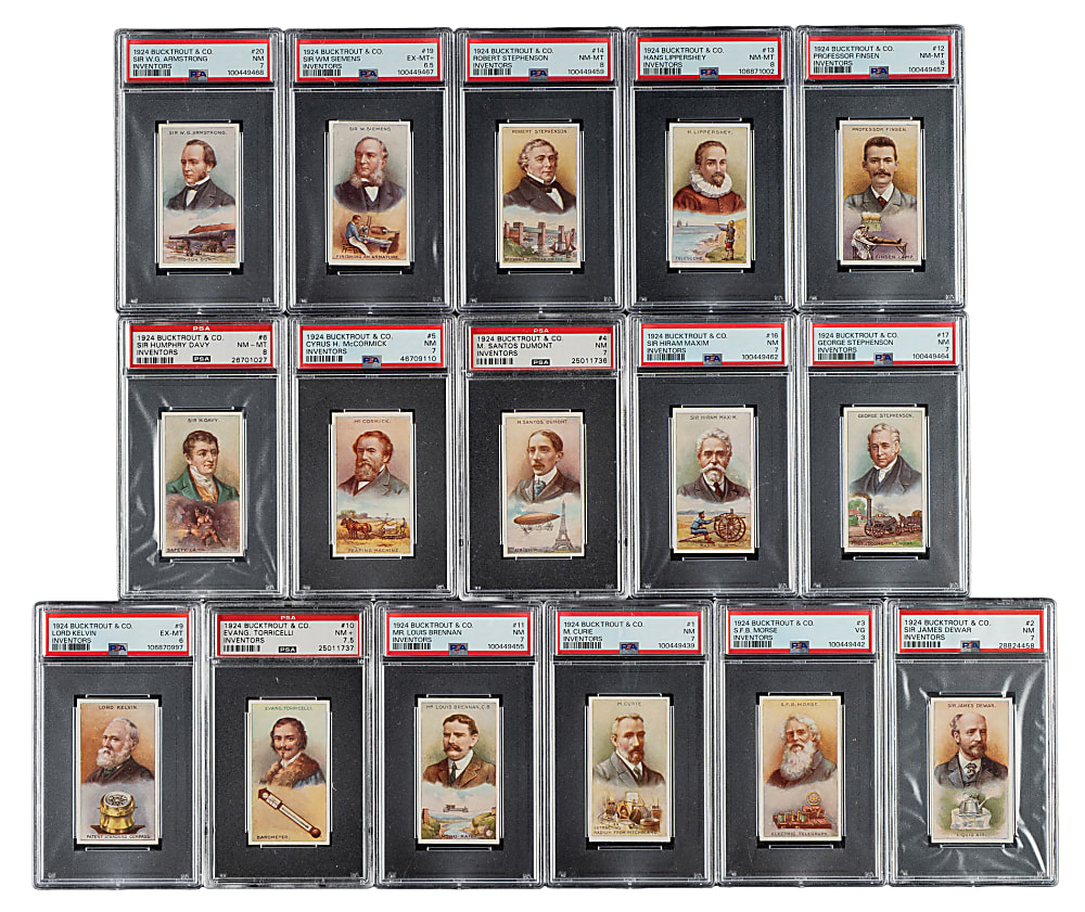 1924 Bucktrout & Co. "Inventors" PSA-Graded Complete Set (20)