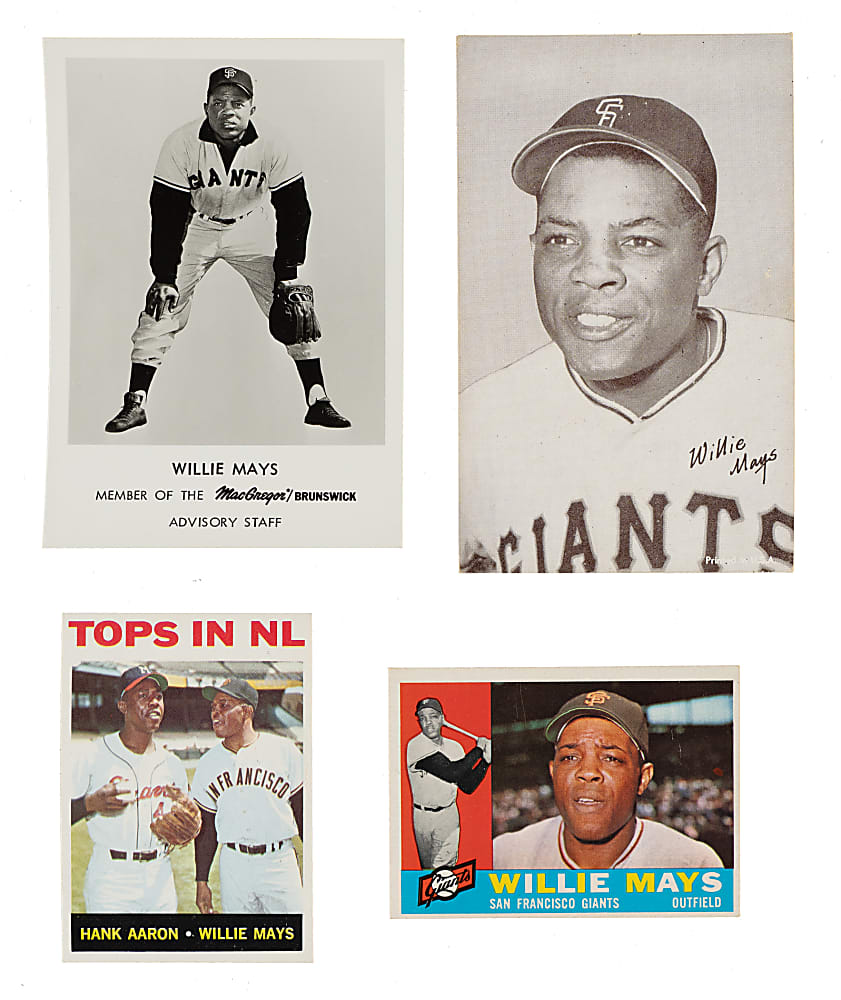 1958 to 1983 Topps, Exhibits, and Post Cereal Willie Mays Collection (24)