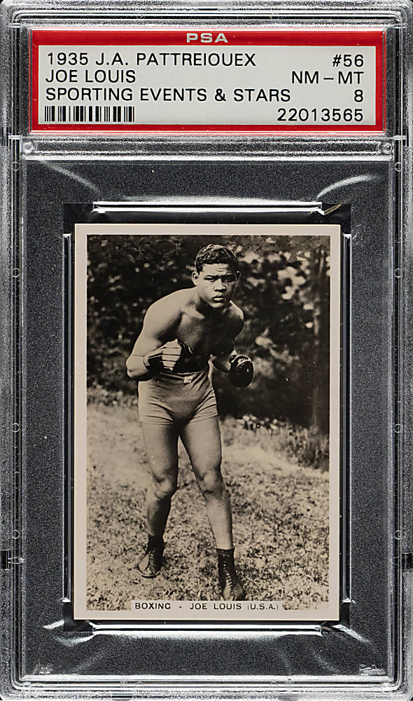 1935 J.A. Pattreiouex "Sporting Events & Stars" #56 Joe Louis Rookie PSA NM-MT 8