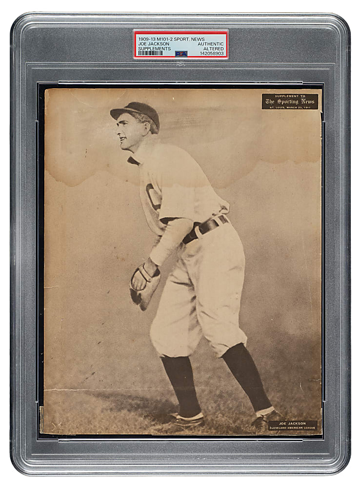 1909-1913 M101-2 Sporting News Supplement Joe Jackson - PSA Authentic