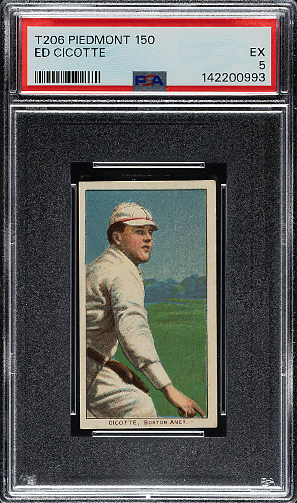 1909-1911 T206 White Border Ed Cicotte PSA EX 5