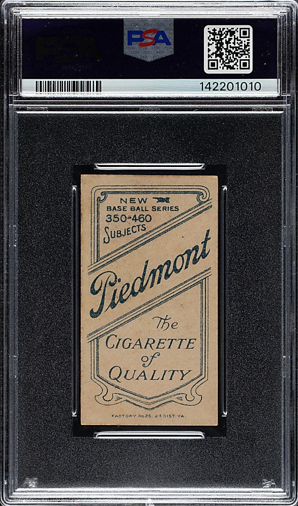 1909-1911 T206 White Border Zack Wheat Rookie PSA EX 5