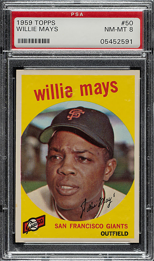 1959 Topps #50 Willie Mays PSA NM-MT 8