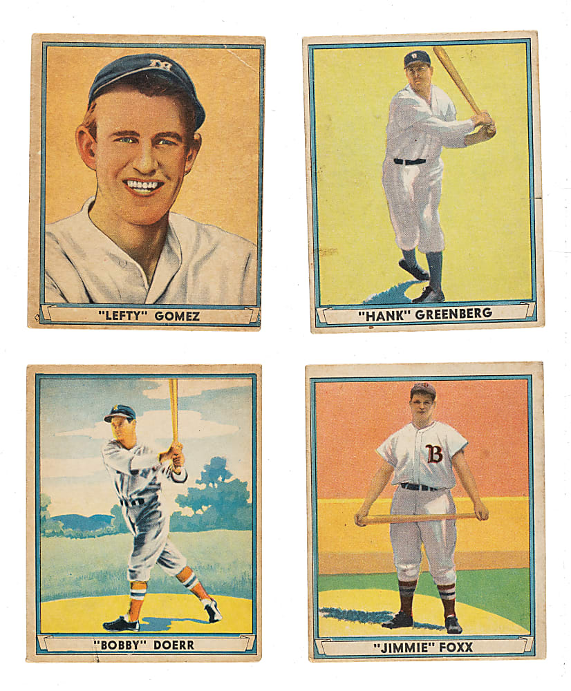 1941 R336 Play Ball Collection (39) Including Foxx, Greenberg, and Gomez