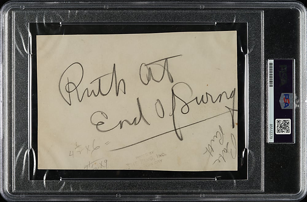 Circa 1920 Babe Ruth Spring Training Original Photograph PSA/DNA Type I - First Season as a Yankee