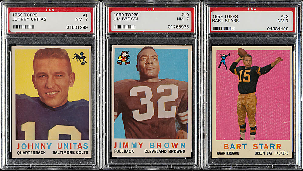 1959 Topps Football PSA- and SGC-Graded Complete Set (176)