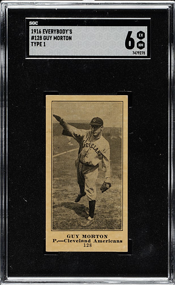 1916 M101-4 Everybody's Clothing Store (Type 1) #128 Guy Morton SGC EX/NM 6