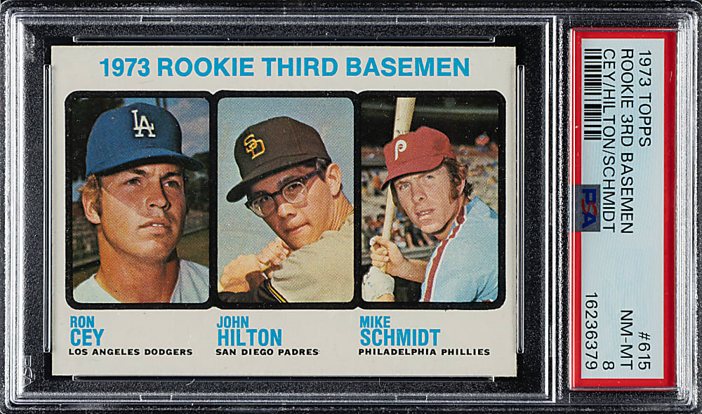 1973 Topps #615 Mike Schmidt Rookie PSA NM-MT 8