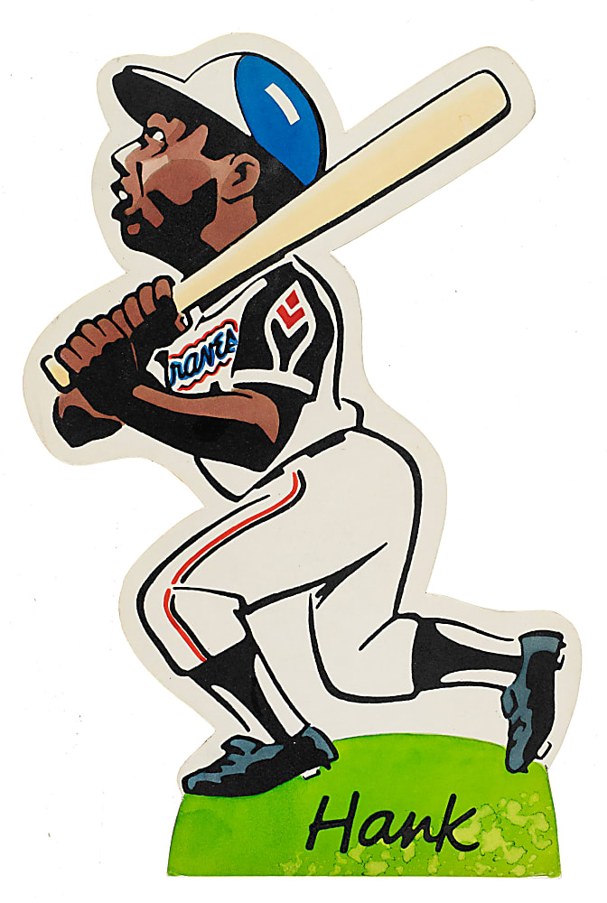 Scarce 1973 Laughlin "Super Stand-Ups" Hank Aaron