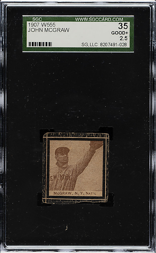 1907 W555 John McGraw SGC GOOD+ 35