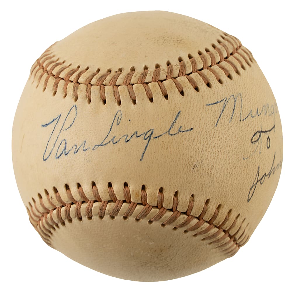 Van Lingle Mungo Single-Signed Baseball - JSA
