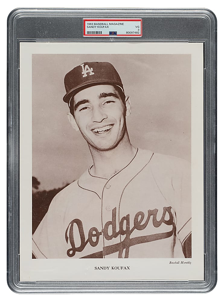 1963 M118 Baseball Magazine Sandy Koufax PSA VG 3