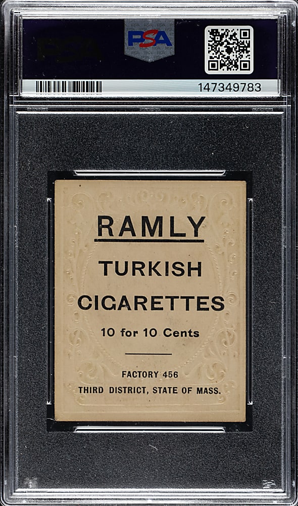 1909 T204 Ramly Tobacco Jesse Burkett PSA VG+ 3.5 - Newly Discovered!