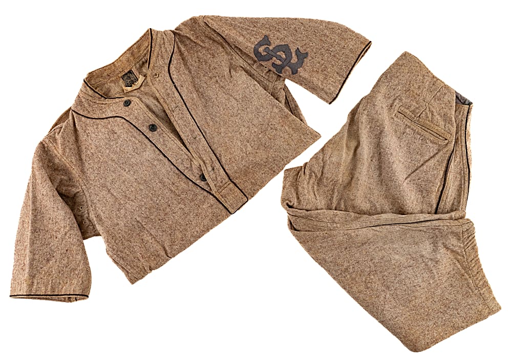 1918-1924 Urban Shocker St. Louis Browns Game-Used Home Uniform MEARS A10 - From the Urban Shocker Collection