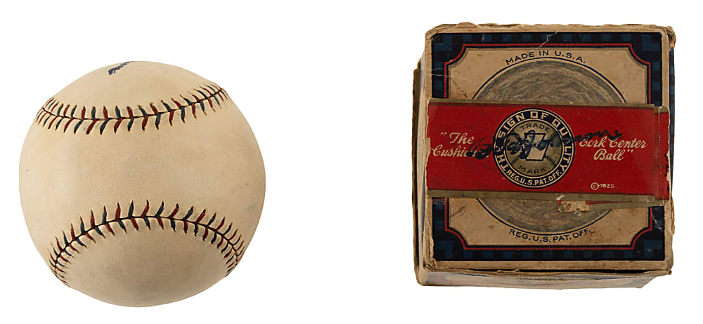 1927 Reach Official American League Baseball (Ban Johnson) with Original Box - From the Urban Shocker Collection