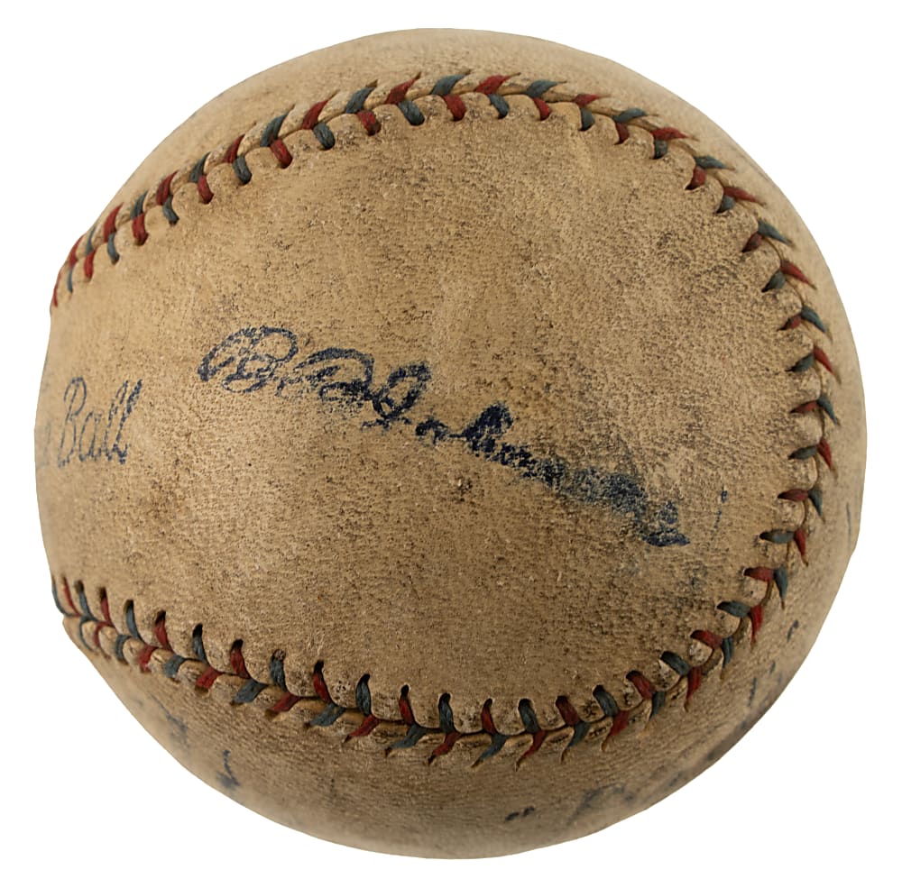 September 7, 1926 New York Yankees (vs. Boston Red Sox) Game-Used Baseball - Urban Shocker's 19th Win - From the Urban Shocker Collection
