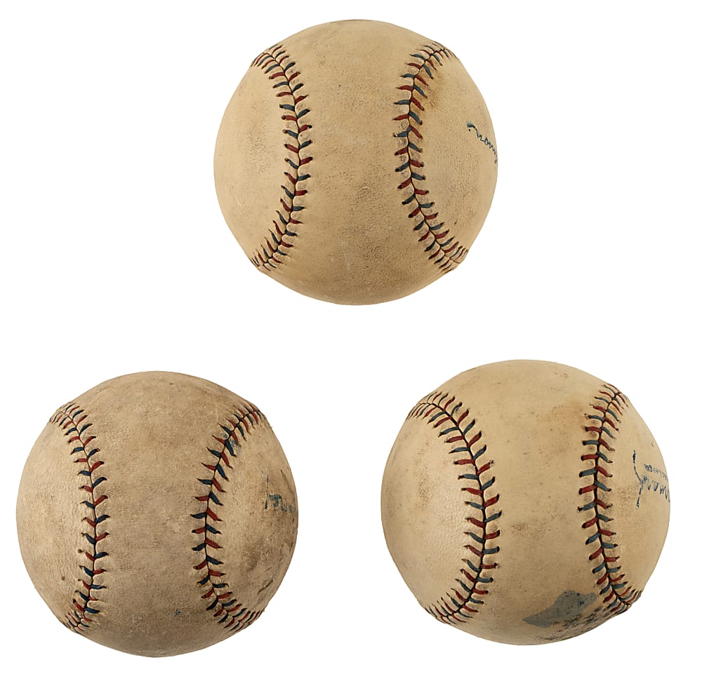 1920s Reach Official American League Baseball Trio - From the Urban Shocker Collection