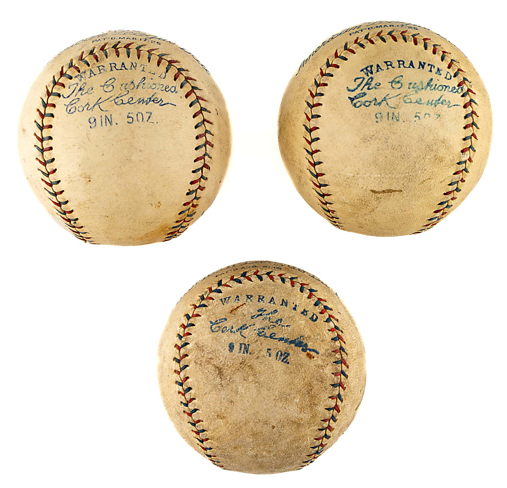 1920s Reach Official American League Baseball Trio - From the Urban Shocker Collection