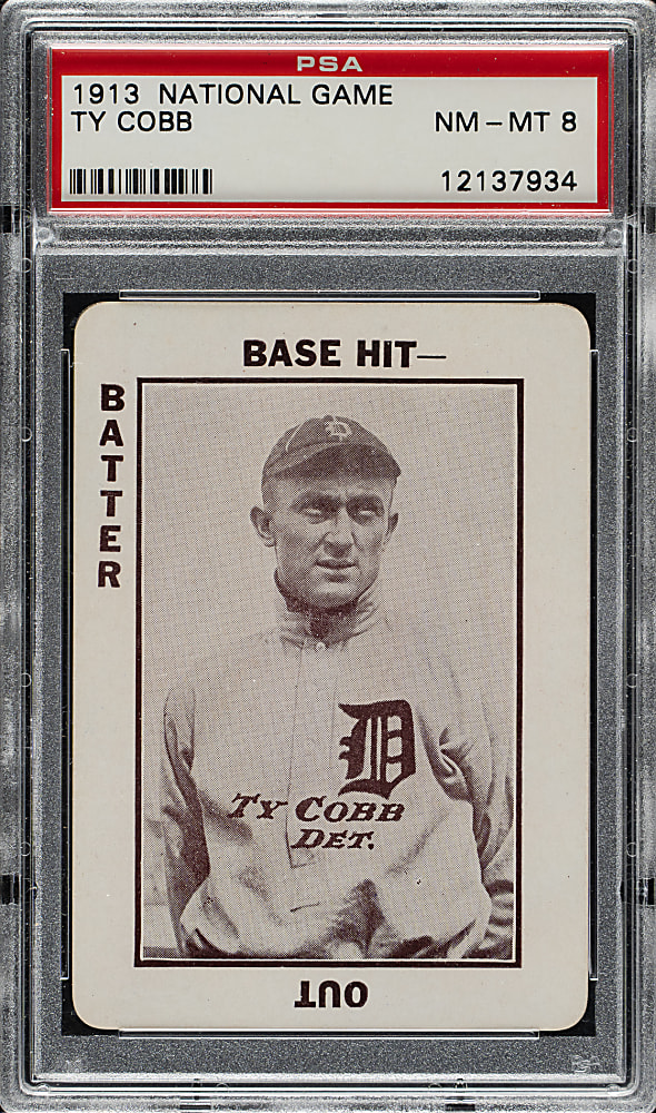 1913 WG5 National Game Ty Cobb PSA NM-MT 8
