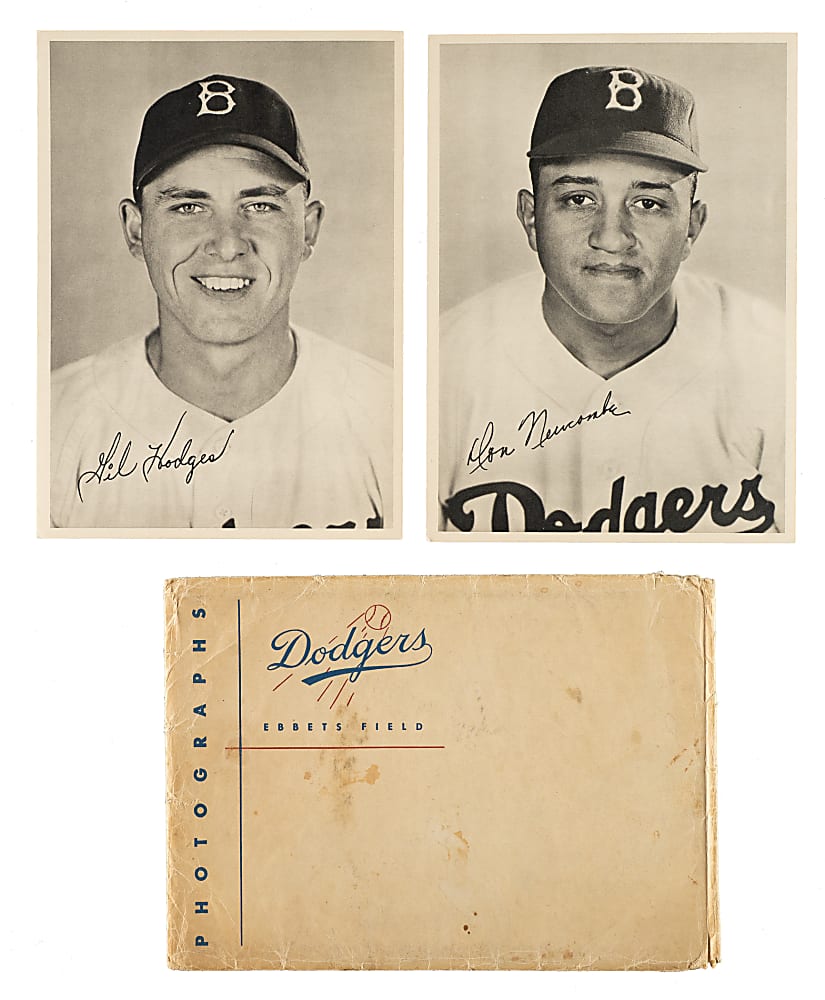 1949 Brooklyn Dodgers Picture Pack Complete Set (25) Including Jackie Robinson Plus Original Envelope