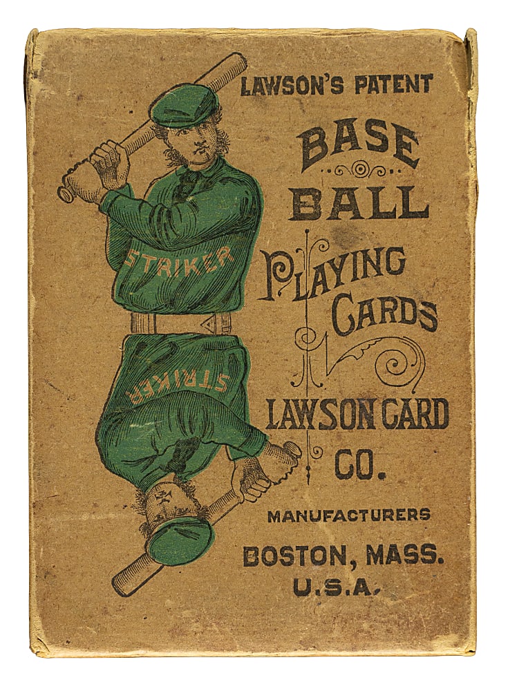 1884 Lawson's Base Ball Game Playing Card Complete Set (36) Including 37 PSA-Graded Cards Plus Original Box and 28 Duplicates