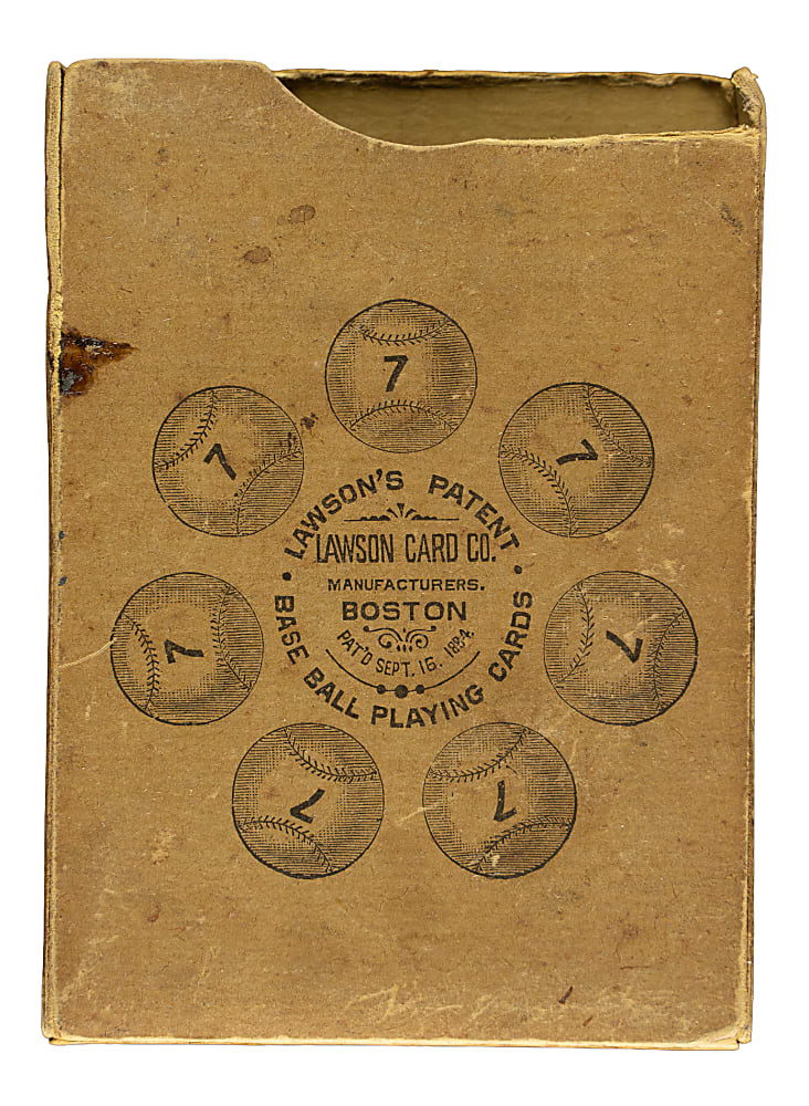 1884 Lawson's Base Ball Game Playing Card Complete Set (36) Including 37 PSA-Graded Cards Plus Original Box and 28 Duplicates