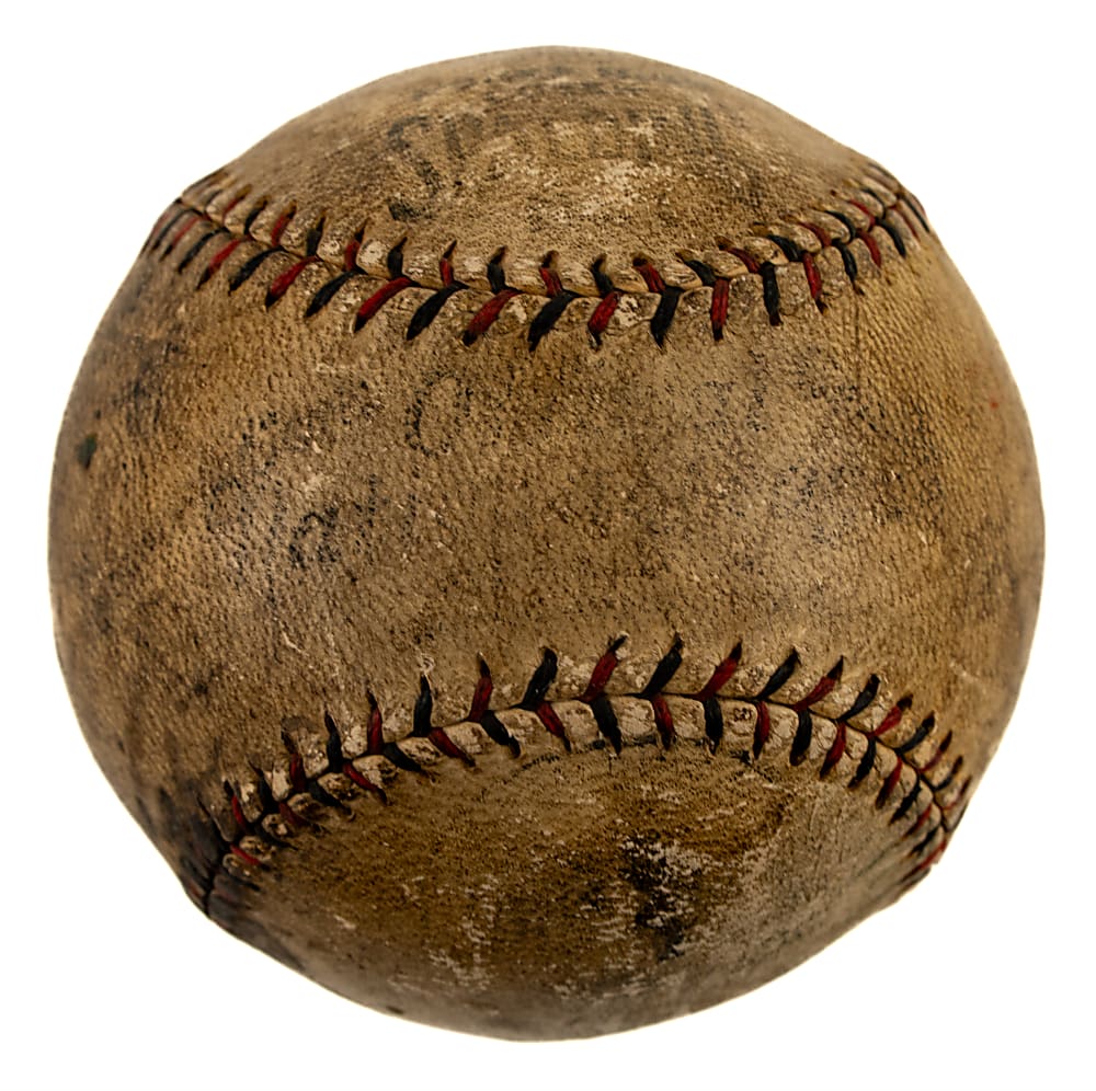 1922 Kenesaw Landis Single-Signed Baseball Presented to Urban Shocker's Son - From the Urban Shocker Collection