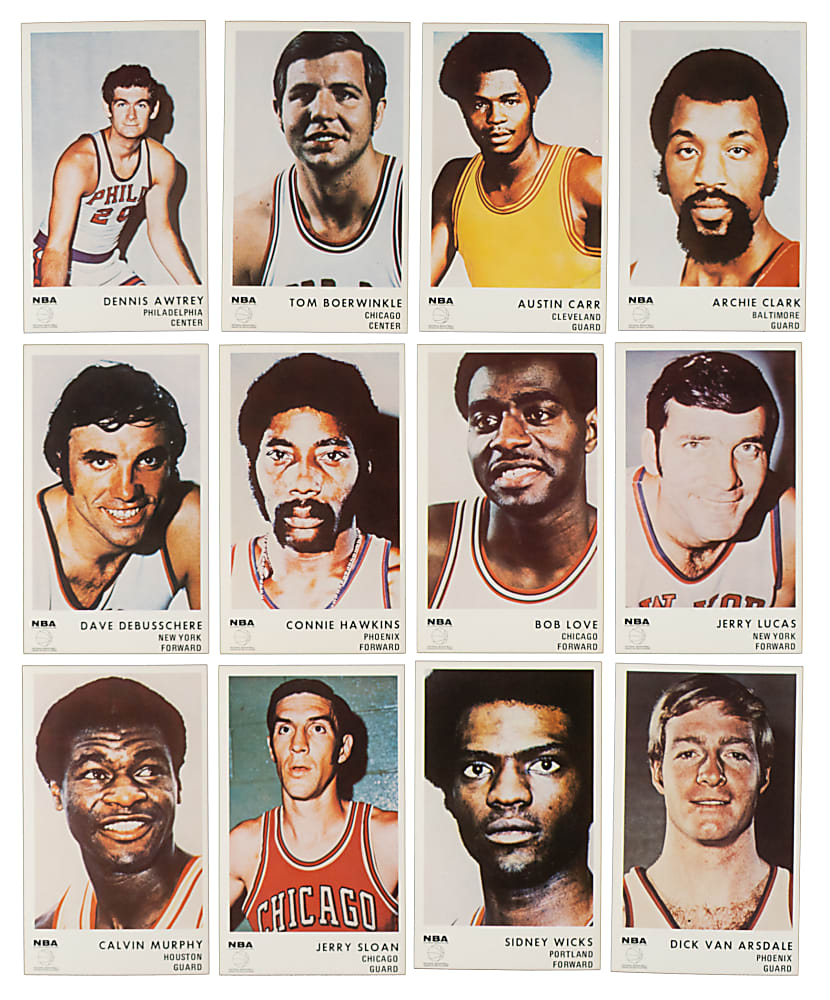 High-Grade 1972-1973 Icee Bear Basketball Complete Set (20)