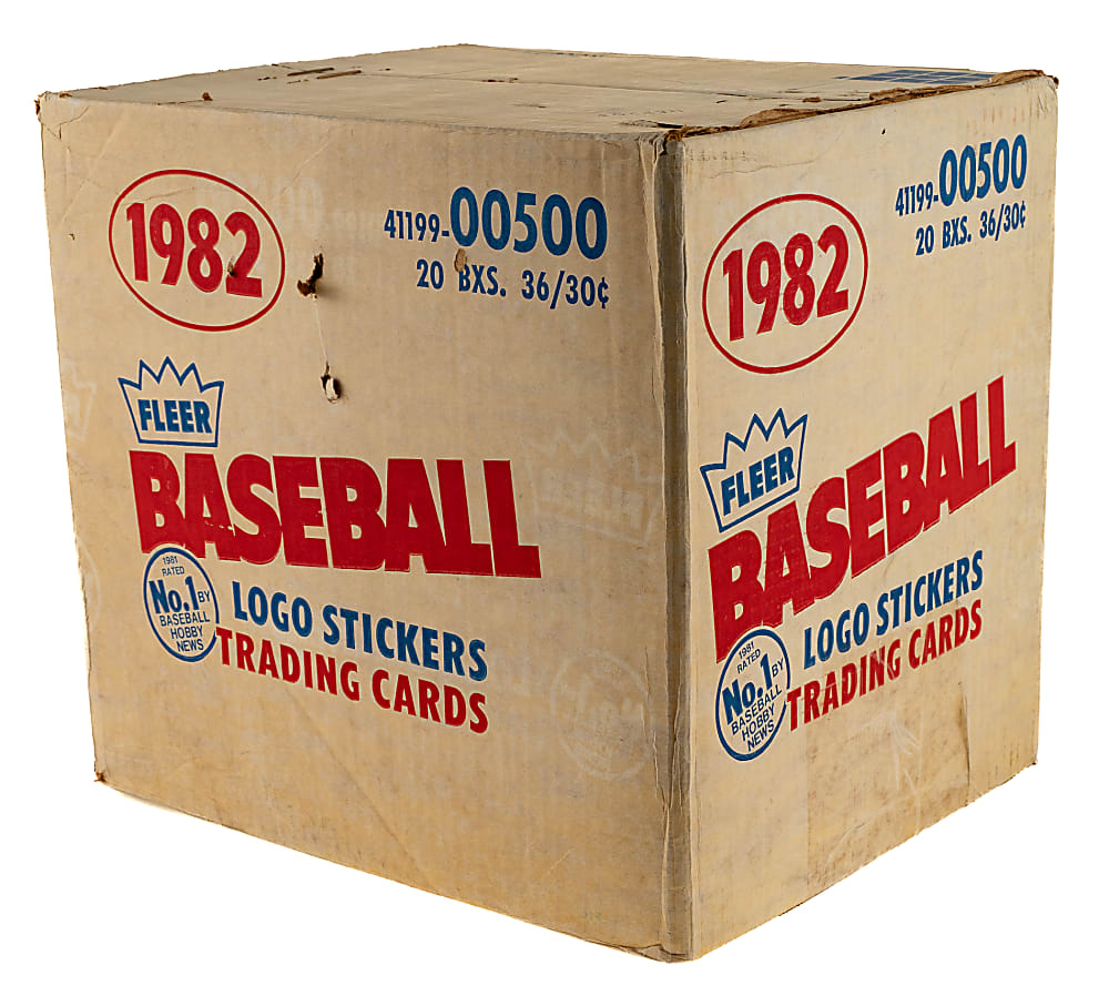 1982 Fleer Factory-Sealed Unopened Wax Case (20 Boxes)
