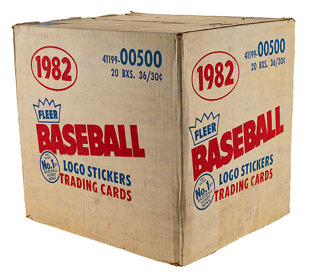 1982 Fleer Factory-Sealed Unopened Wax Case (20 Boxes)