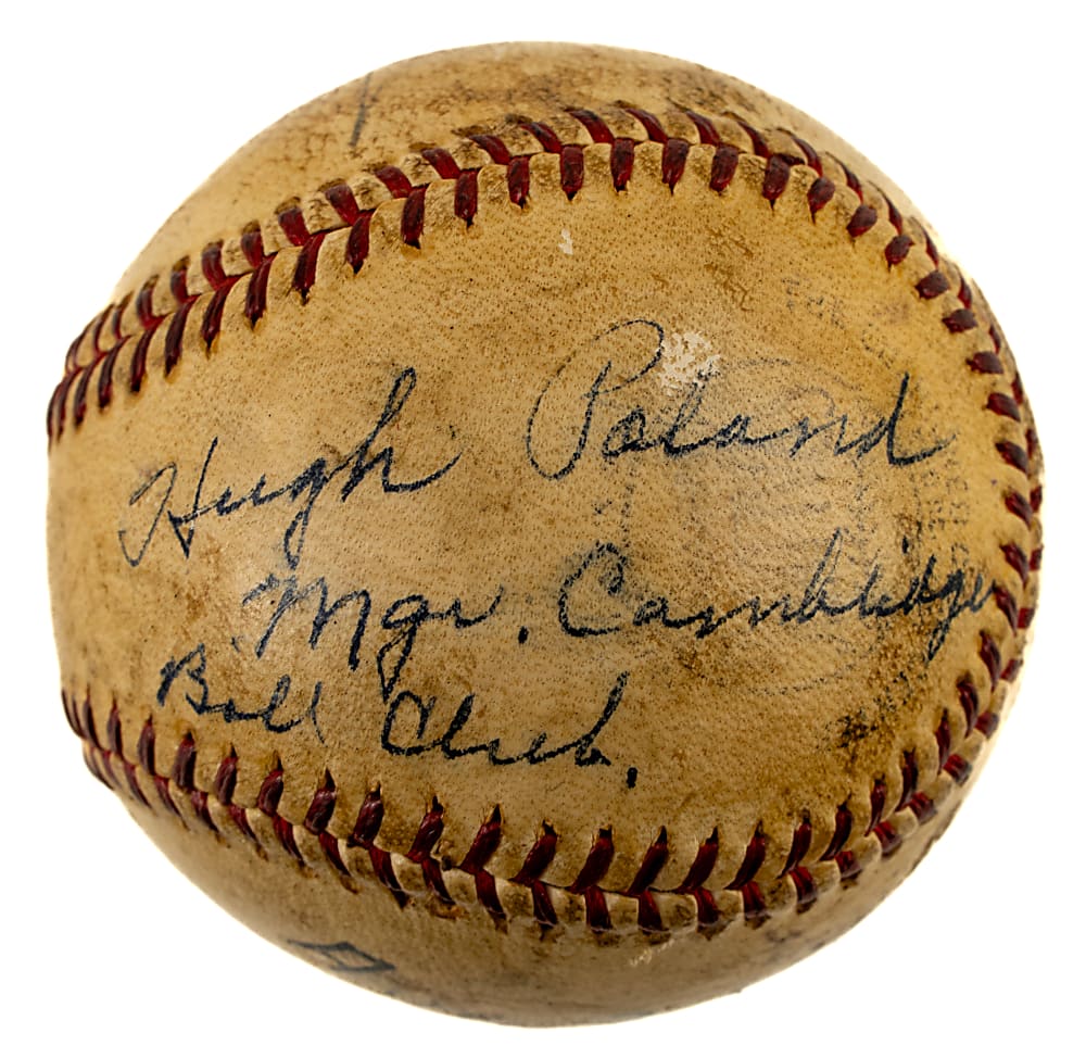 Hugh Poland Single-Signed Baseball - PSA/DNA