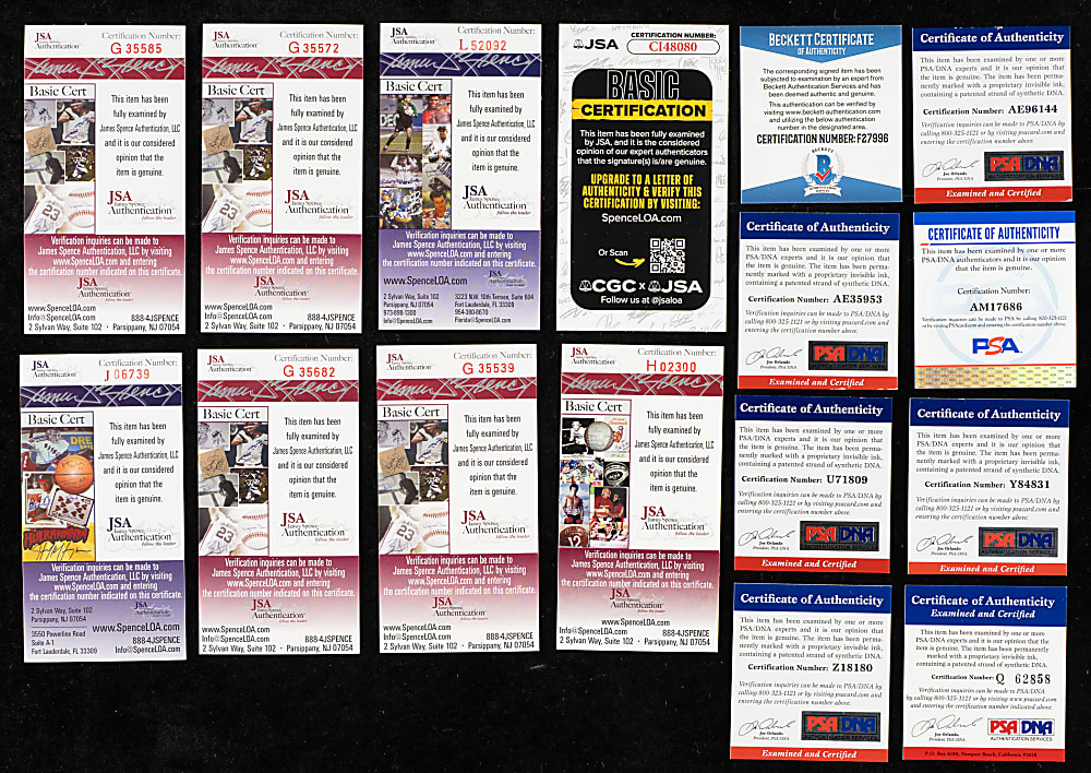 1940s New York Giants Pitchers Single-Signed Baseball Collection (25)