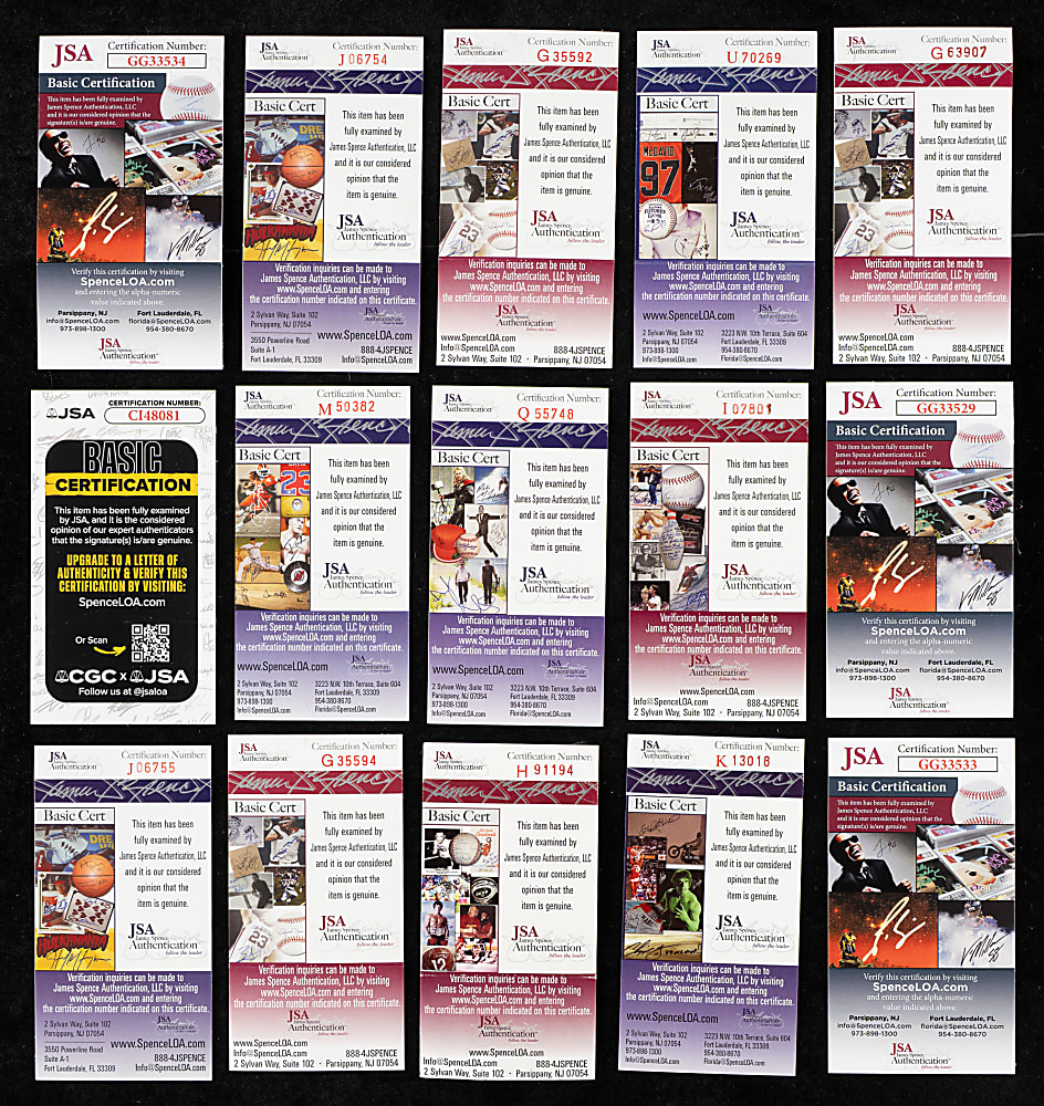 1940s New York Giants Infielders and Outfielders Single-Signed Baseball Collection (26)