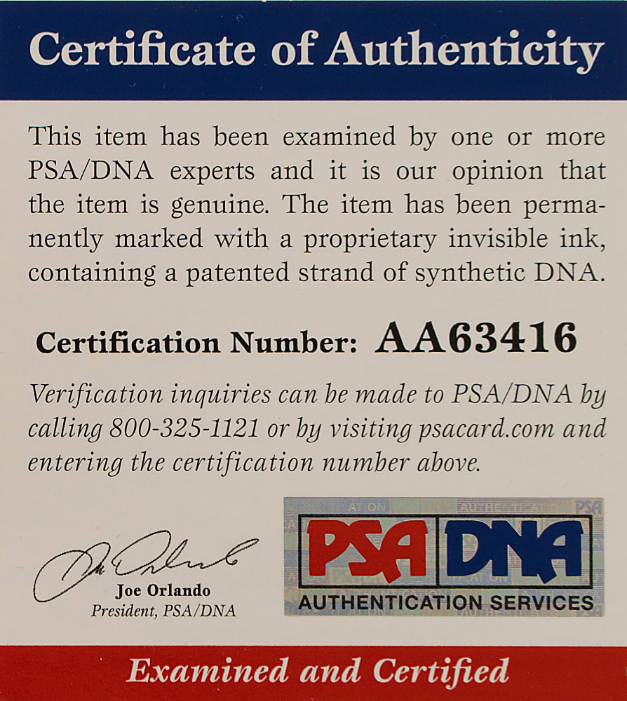 Mickey Witek Single-Signed Baseball with "N.Y. Giants" Inscription - PSA/DNA