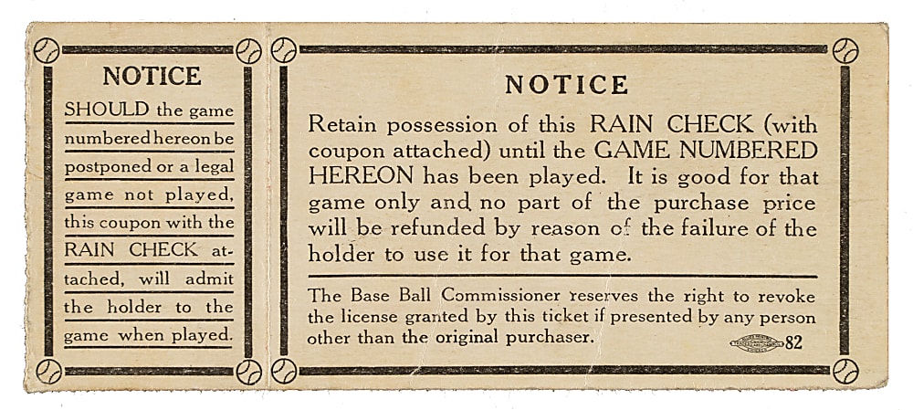 1934 Detroit Tigers (vs. St. Louis Cardinals) World Series Game 6 Ticket Stub