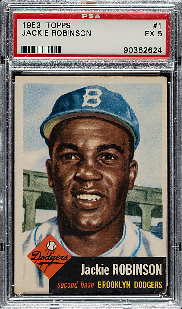 1953 Topps #1 Jackie Robinson PSA EX 5