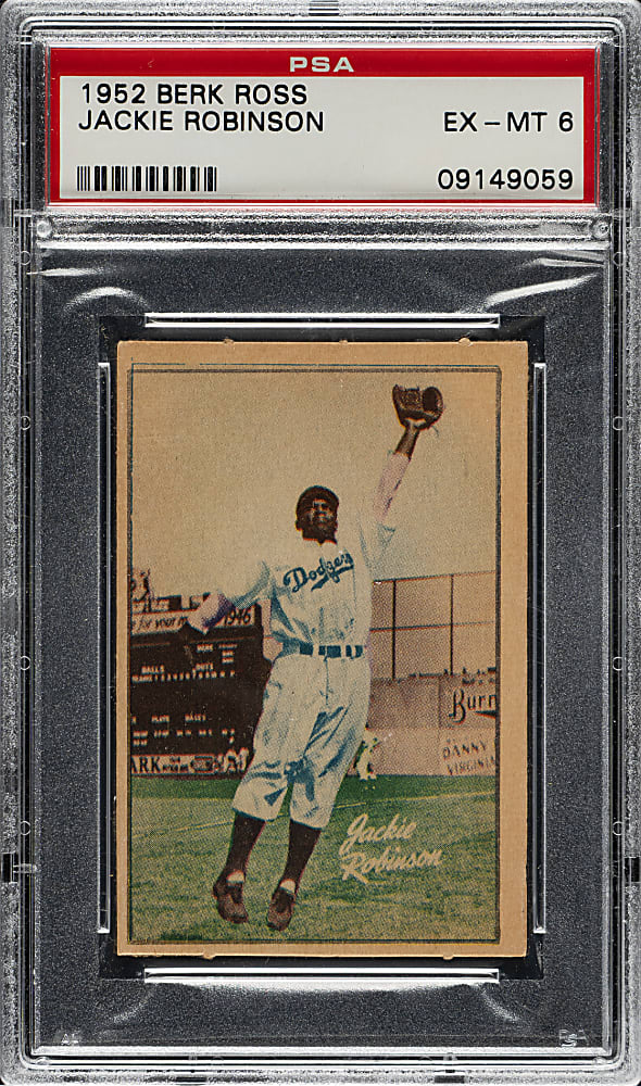1952 Berk Ross Jackie Robinson PSA EX-MT 6