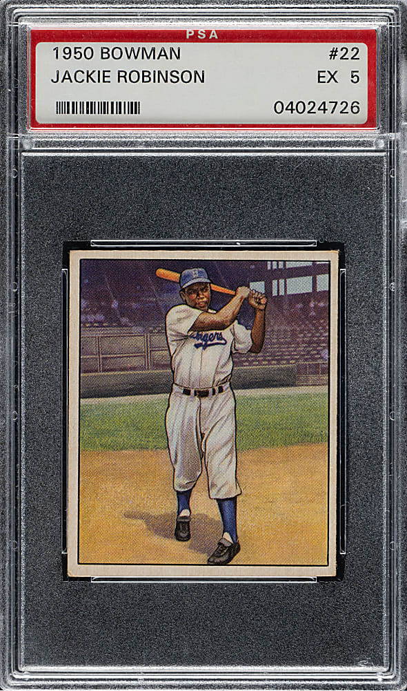 1950 Bowman #22 Jackie Robinson PSA EX 5