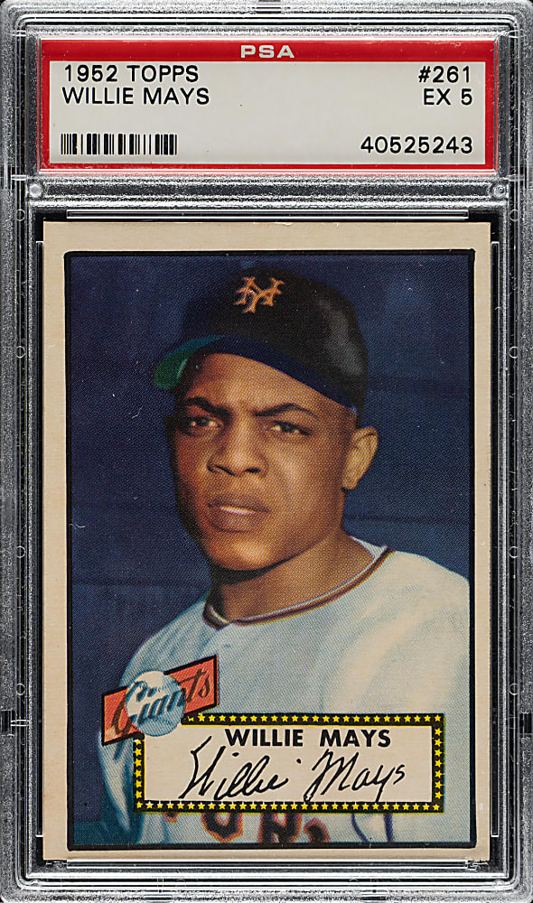 1952 Topps #261 Willie Mays PSA EX 5