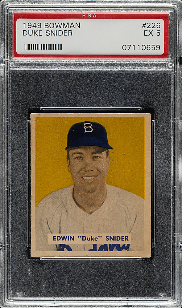 1949 Bowman #226 Duke Snider Rookie PSA EX 5